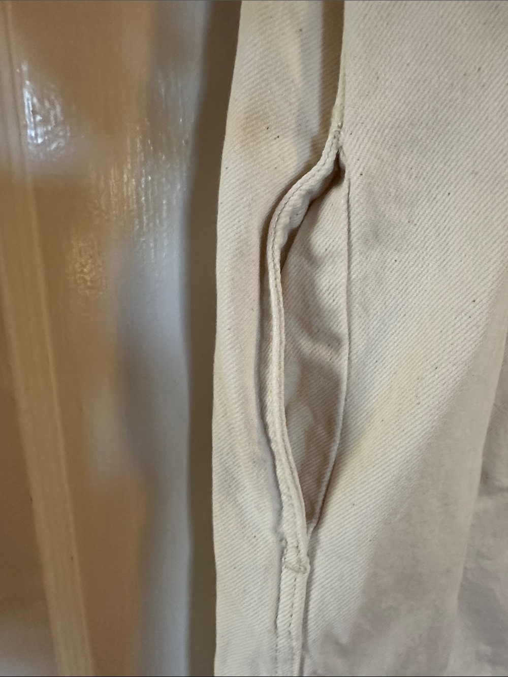 Universal Thread Cream Collared Button Shirt - Picture 3 of 6